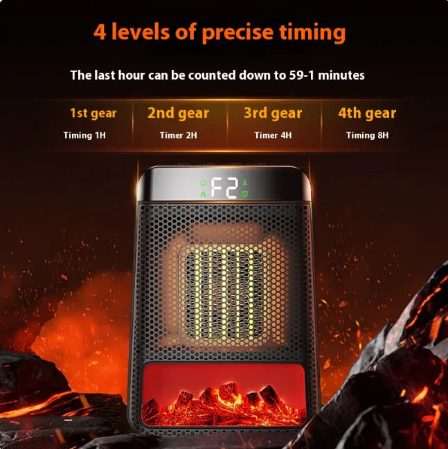 3D electric flame heater